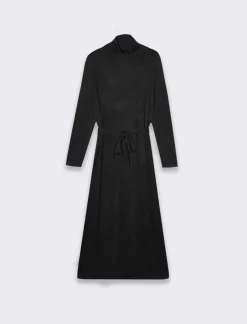 Donna Piazza Italia Donna|Abiti E Tute<Vestuto lungo con cintura manica lunga e collo alto -