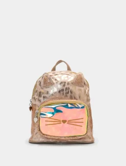 Piazza Italia Bambina|Borse E Zaini<Zaino da bambina con gattina leopardata -