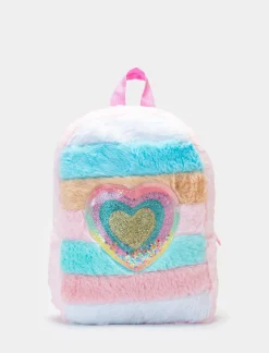 Piazza Italia Bambina|Borse E Zaini<Zaino da bambina multicolor in pelliccia -