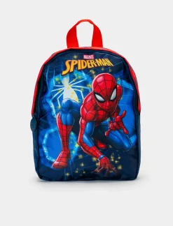 Bambino Piazza Italia Bambino|Zaini<Zaino da bambino con stampa lucenze Supereroi - Rosso