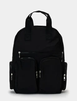 Uomo Piazza Italia Uomo|Borse E Zaini<Zaino in nylon da uomo con tasconi e zip -